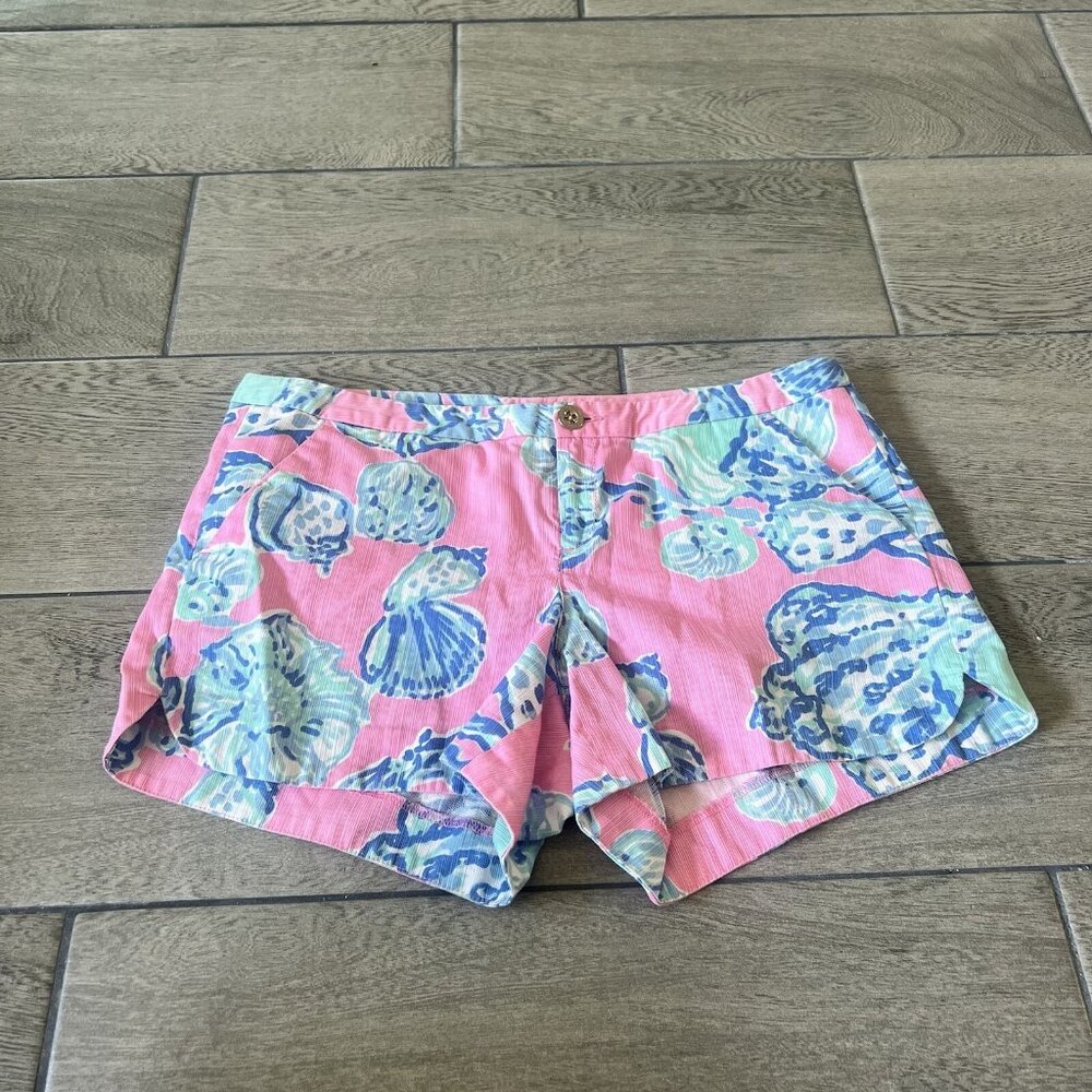 Lilly Pulitzer 4 Adie Shorts Capri Pink Samba Preppy Colorful Coastal (228)